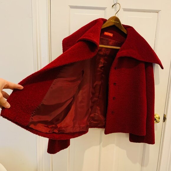 Itala Testino Alpaca Wool Jacket Coat Size Medium - Picture 9 of 16